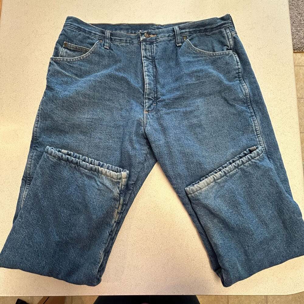 Wrangler Rugged Wear Flannel Lined Jeans 40x30